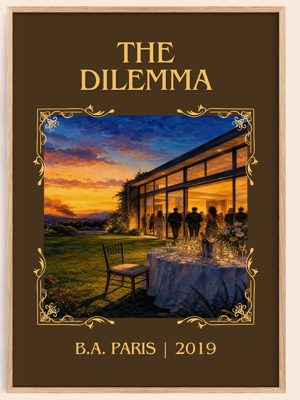 The Dilemma Classic Book Art Print by B.A. Paris – book poster