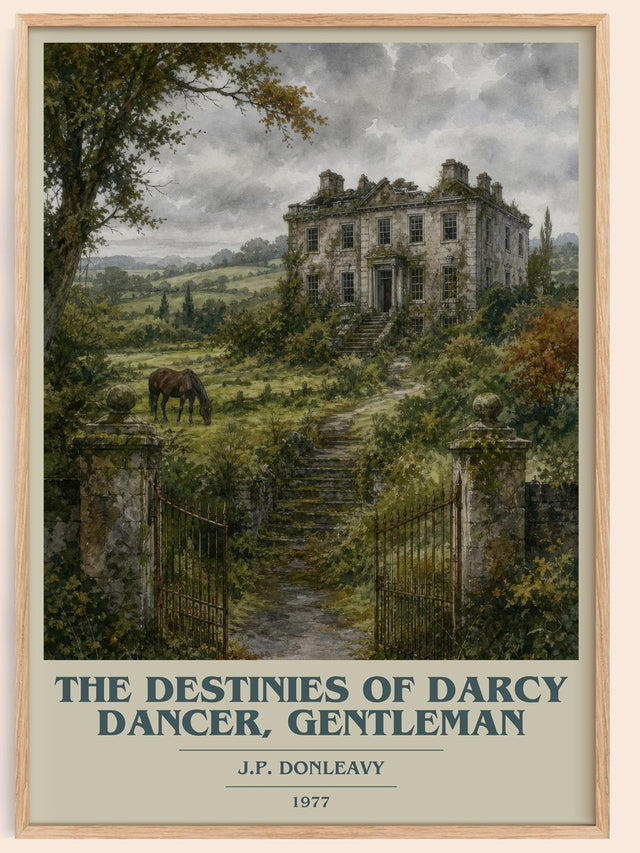Destinies Of Darcy Dancer, Gentleman Book Cover Poster by J. Donleavy