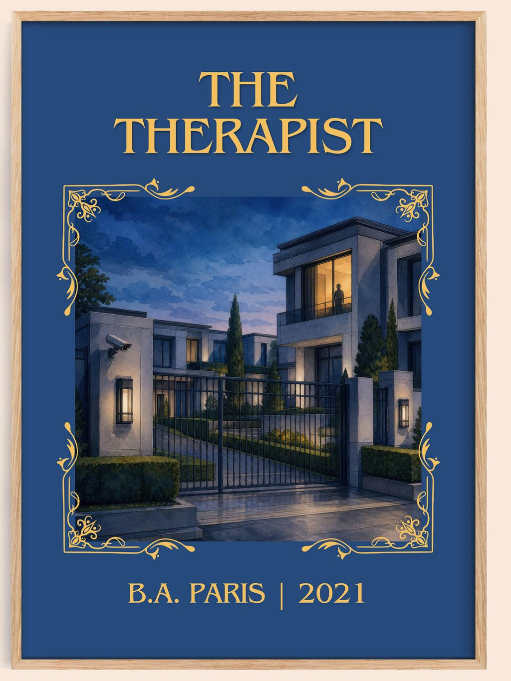 The Therapist Classic Book Art Print by B.A. Paris – book poster