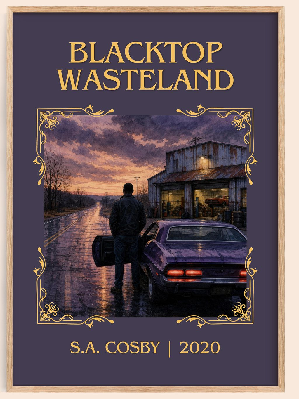 Blacktop Wasteland Classic Book Art Print by S.A. Cosby – book poster