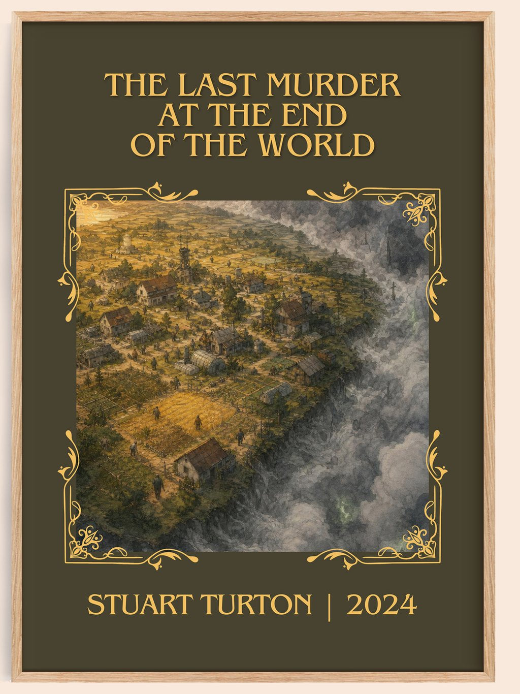 The Last Murder at the End of the World Classic Book Art Print by Stuart Turton – book poster