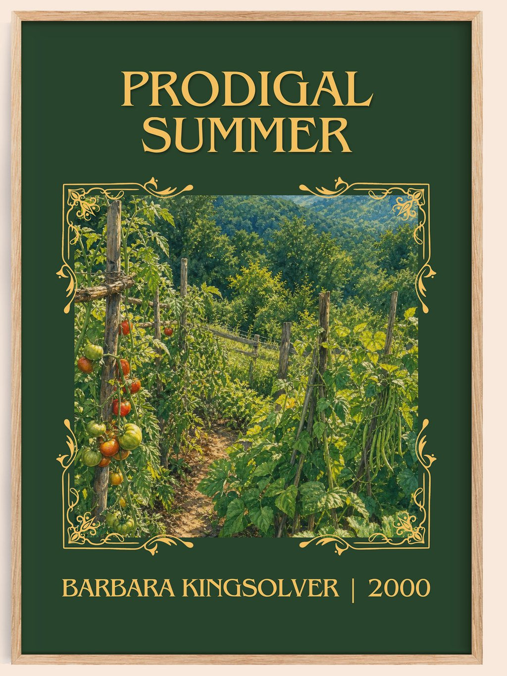 Prodigal Summer Classic Book Art Print by Barbara Kingsolver – book poster
