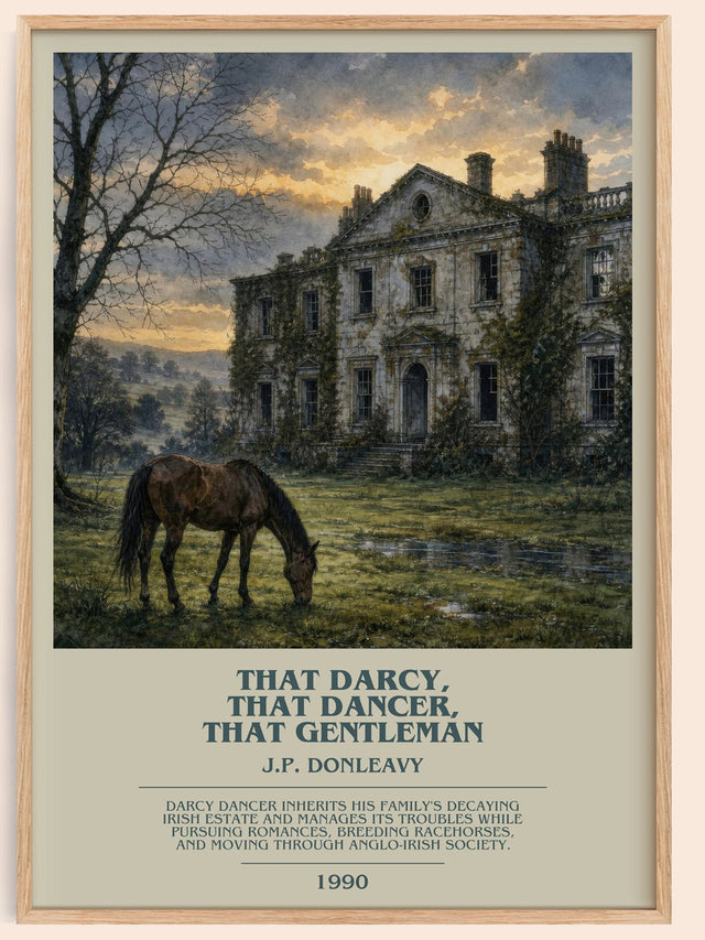 That Darcy, That Dancer, That Gentleman Bookish Wall Art – J. Donleavy
