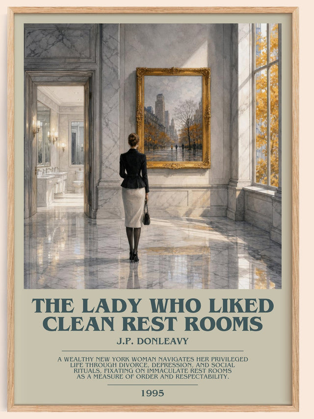 The Lady Who Liked Clean Rest Rooms Bookish Wall Art by J.P. Donleavy