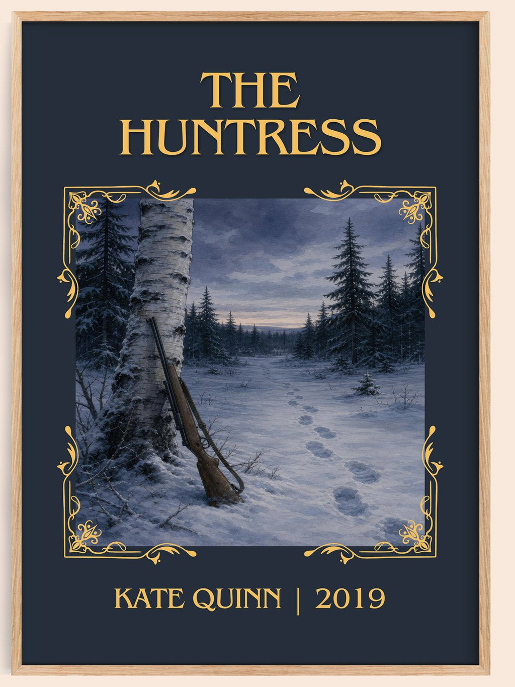 The Huntress Classic Book Art Print by Kate Quinn – book poster