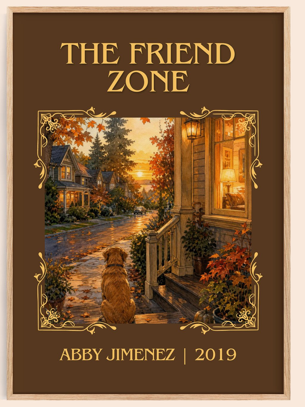 The Friend Zone Classic Book Art Print by Abby Jimenez – book poster