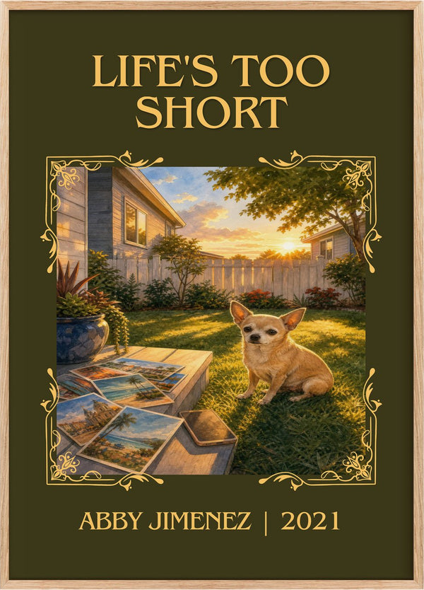 Life's Too Short Classic Book Art Print by Abby Jimenez