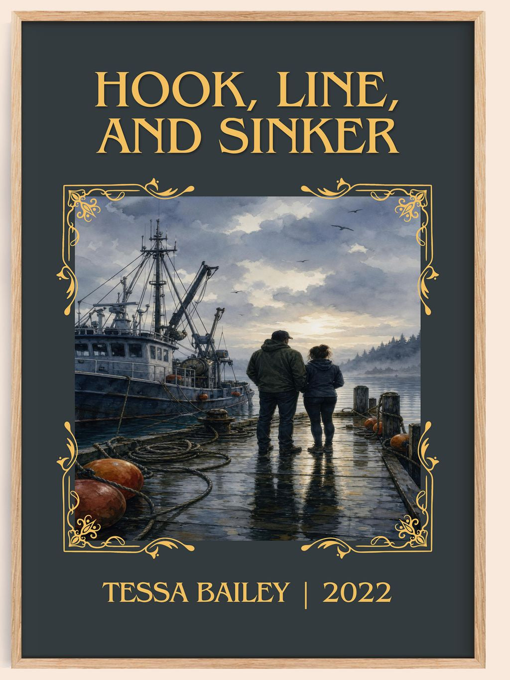 Hook, Line, and Sinker Classic Book Art Print by Tessa Bailey – book poster