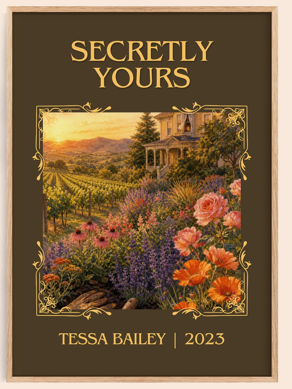 Secretly Yours Classic Book Art Print by Tessa Bailey – book poster
