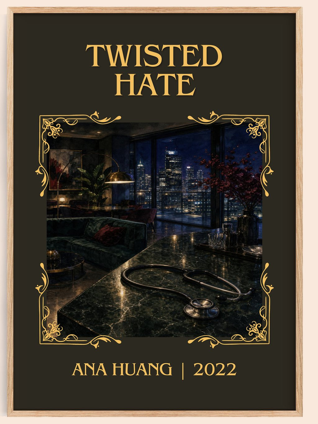Twisted Hate Classic Book Art Print by Ana Huang – book poster