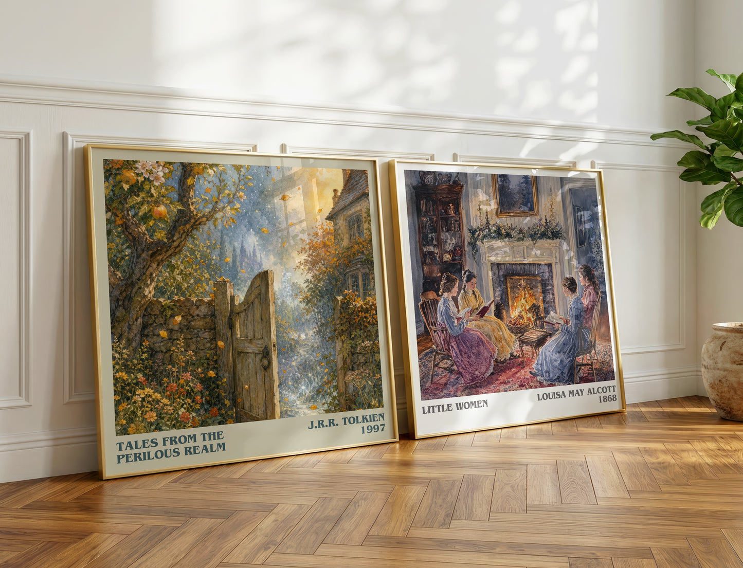 Tales From The Perilous Realm literary print on bookshelf – J.R.R. Tolkien fan gift