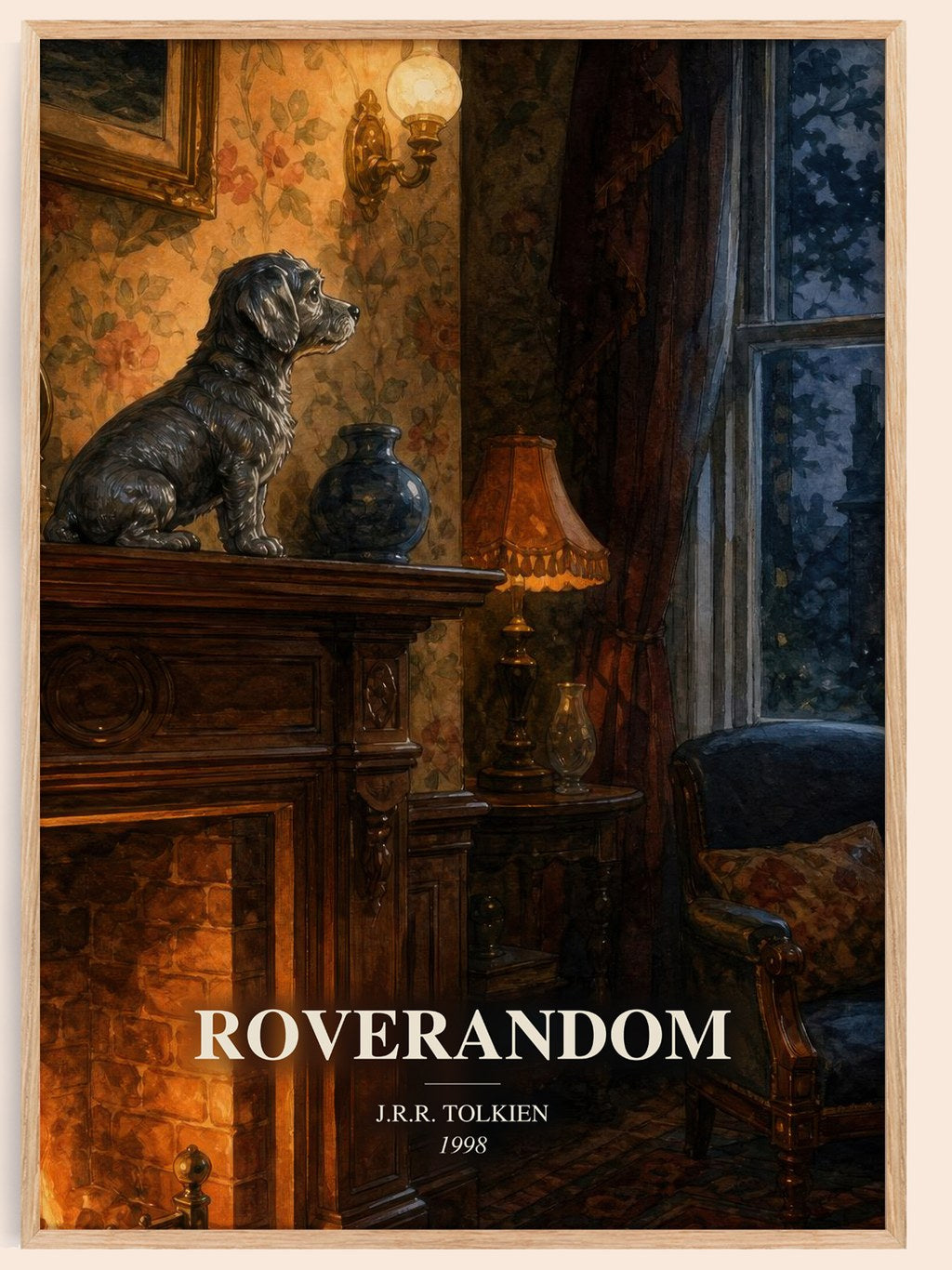Roverandom watercolour book poster by J.R.R. Tolkien – framed literary art print