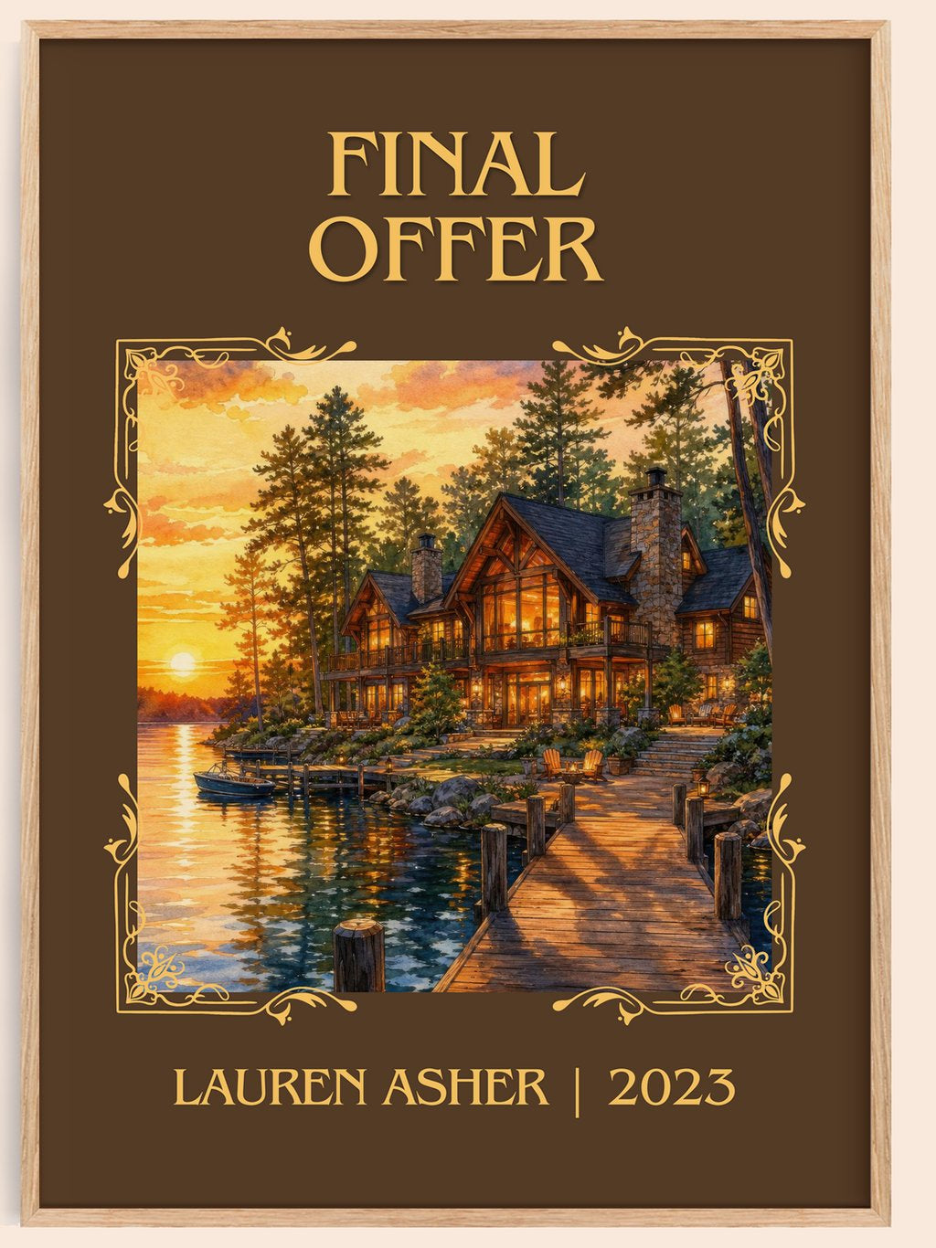 Final Offer Classic Book Art Print by Lauren Asher – book poster