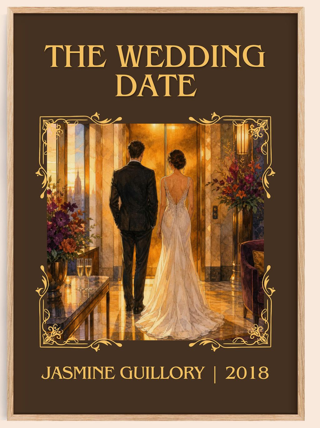 The Wedding Date Classic Book Art Print by Jasmine Guillory – book poster
