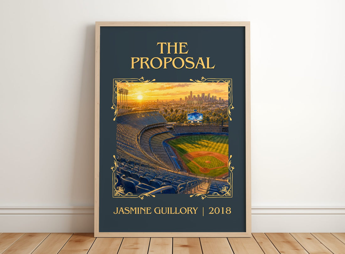 The Proposal Classic Book Art Print by Jasmine Guillory – framed print leaning on a wooden floor