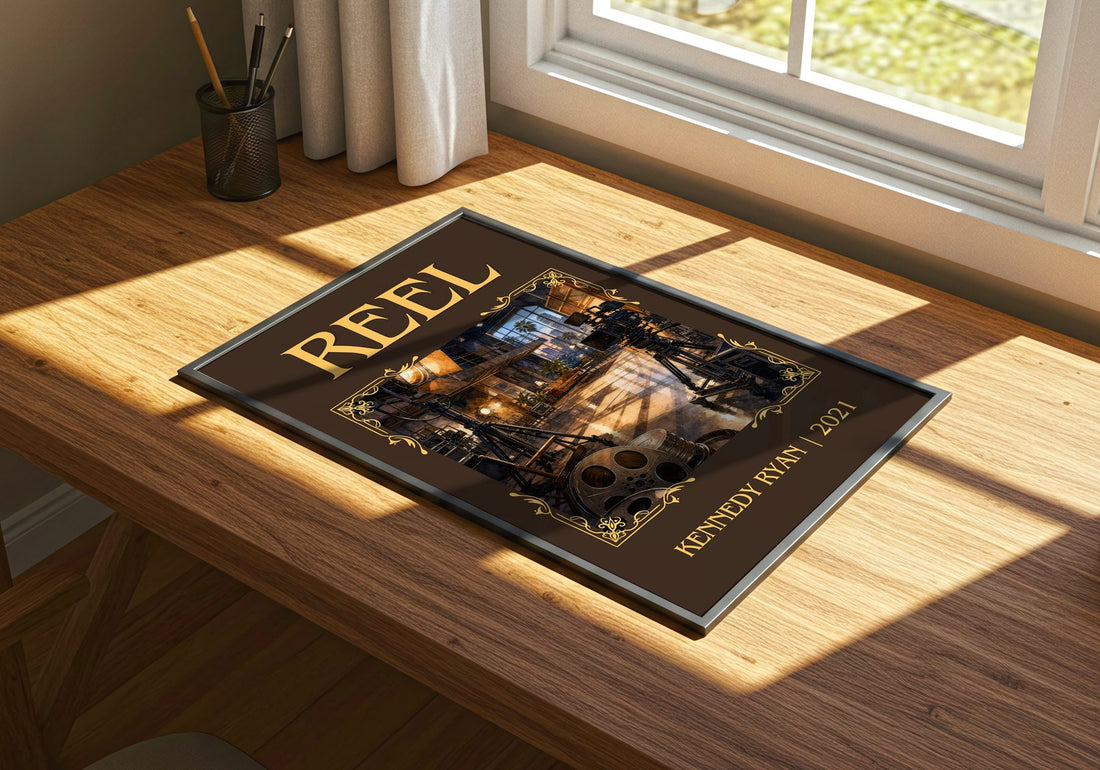 Reel Classic Book Art Print by Kennedy Ryan – print on a sunlit desk