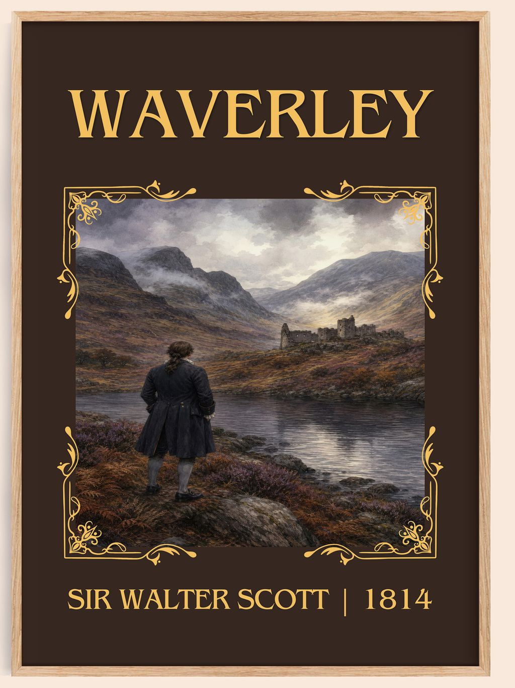 Waverley Classic Book Art Print by Sir Walter Scott – book poster
