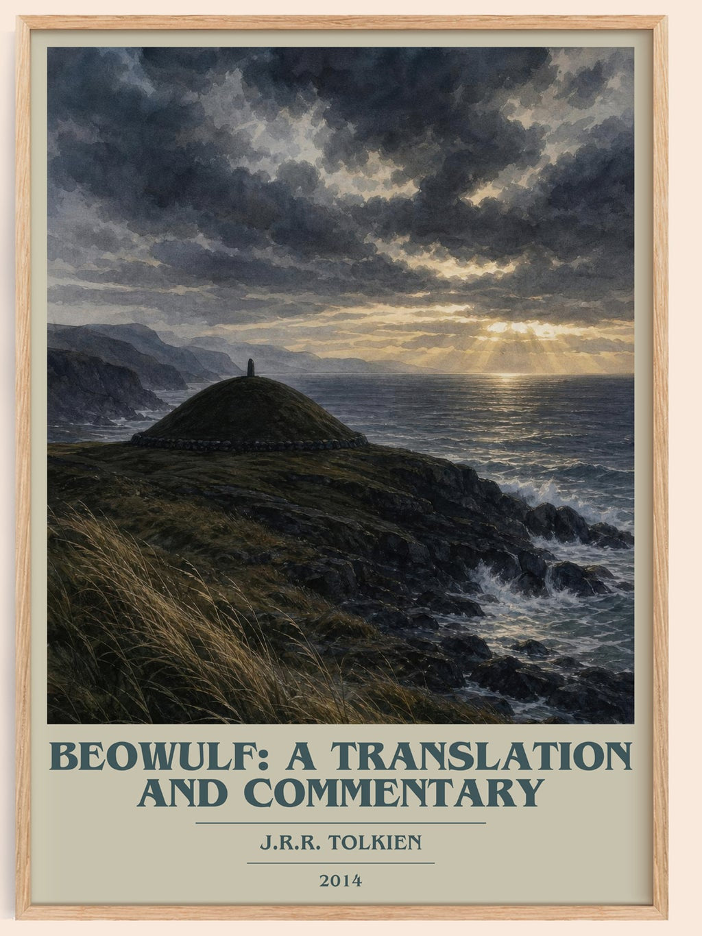 Beowulf: A Translation And Commentary book cover book poster by J.R.R. Tolkien – framed literary art print
