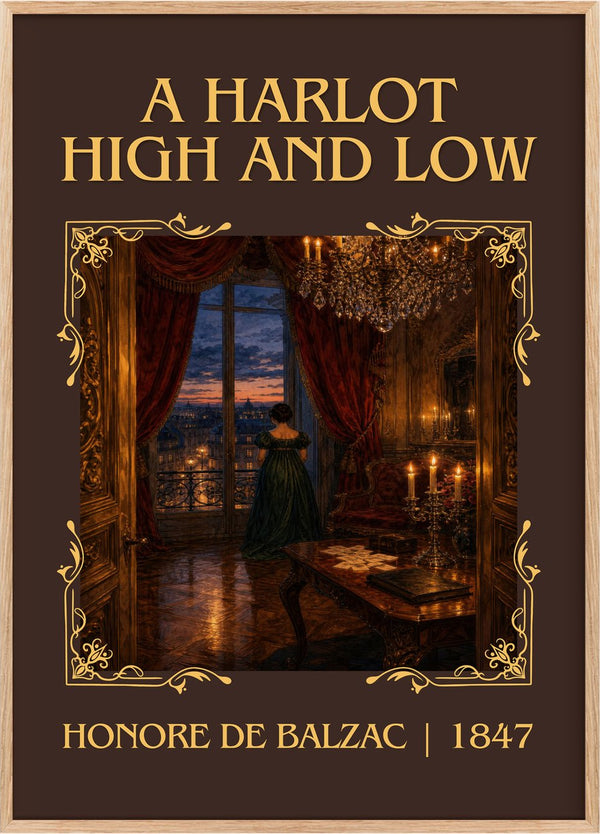 A Harlot High and Low Classic Book Art Print by Honoré de Balzac