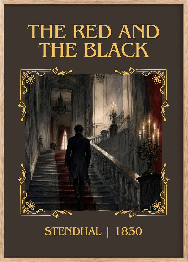 The Red and the Black Classic Book Art Print by Stendhal
