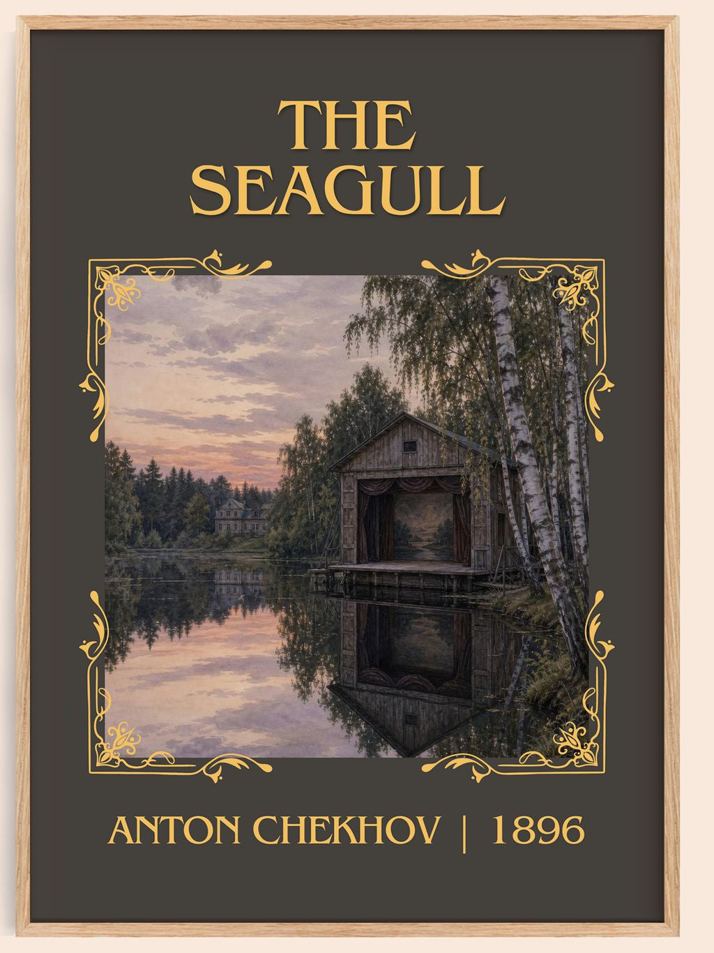 The Seagull Classic Book Art Print by Anton Chekhov – book poster
