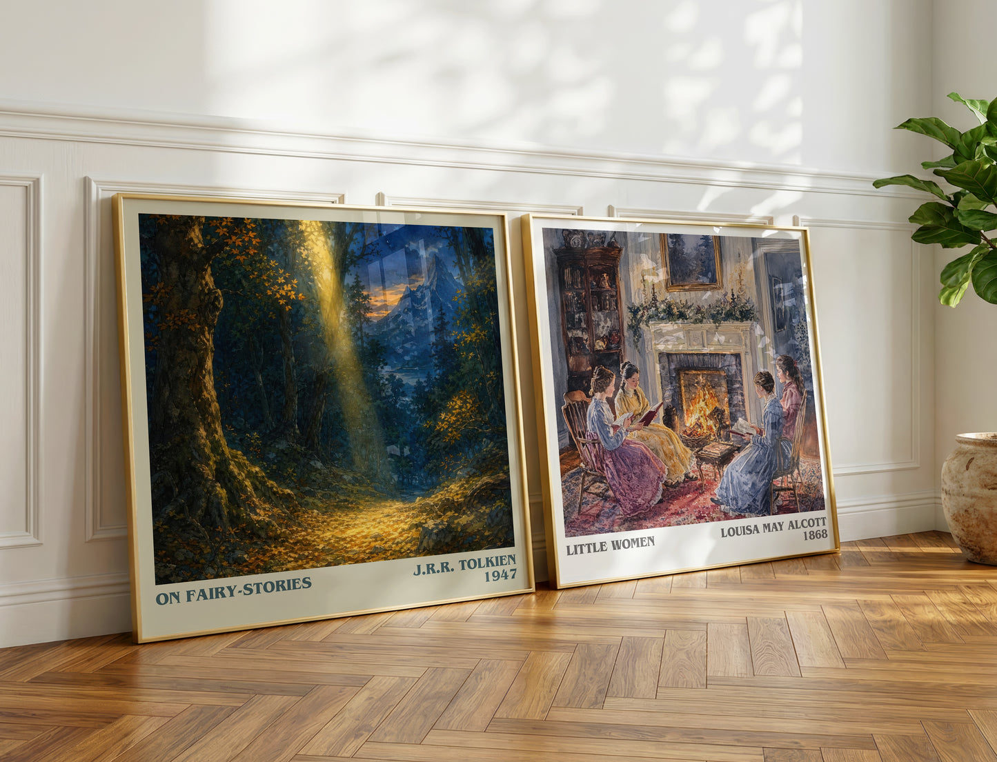 On Fairy-Stories literary print on bookshelf – J.R.R. Tolkien fan gift