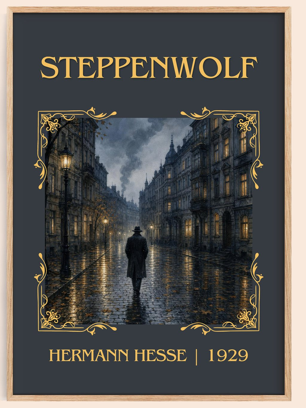 Steppenwolf Classic Book Art Print by Hermann Hesse – book poster