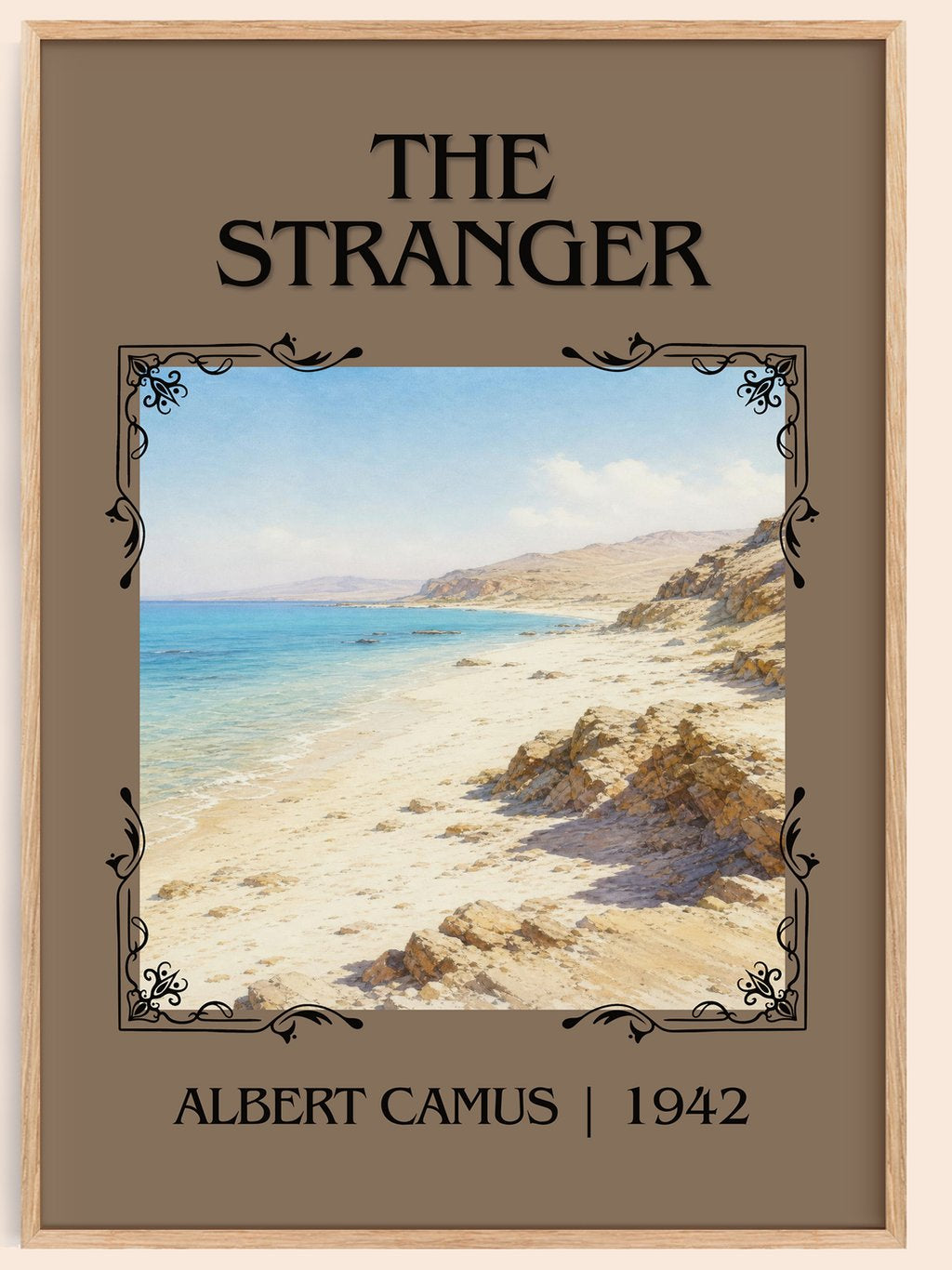 The Stranger Classic Book Art Print by Albert Camus – book poster