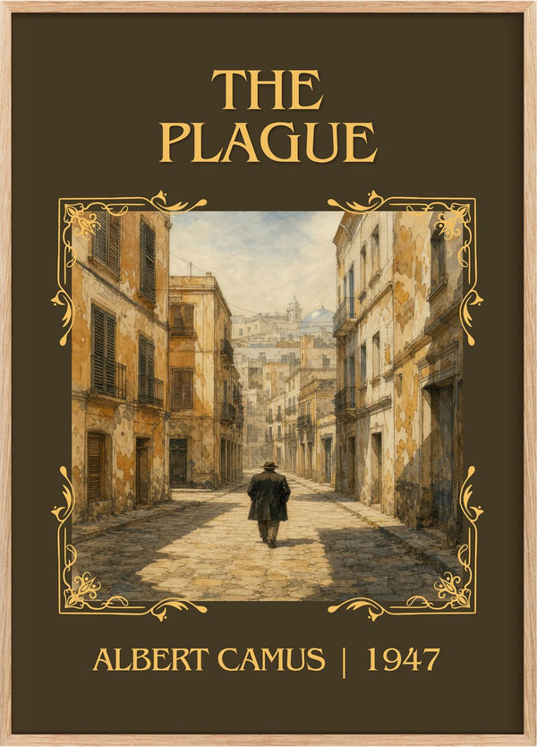The Plague Classic Book Art Print by Albert Camus