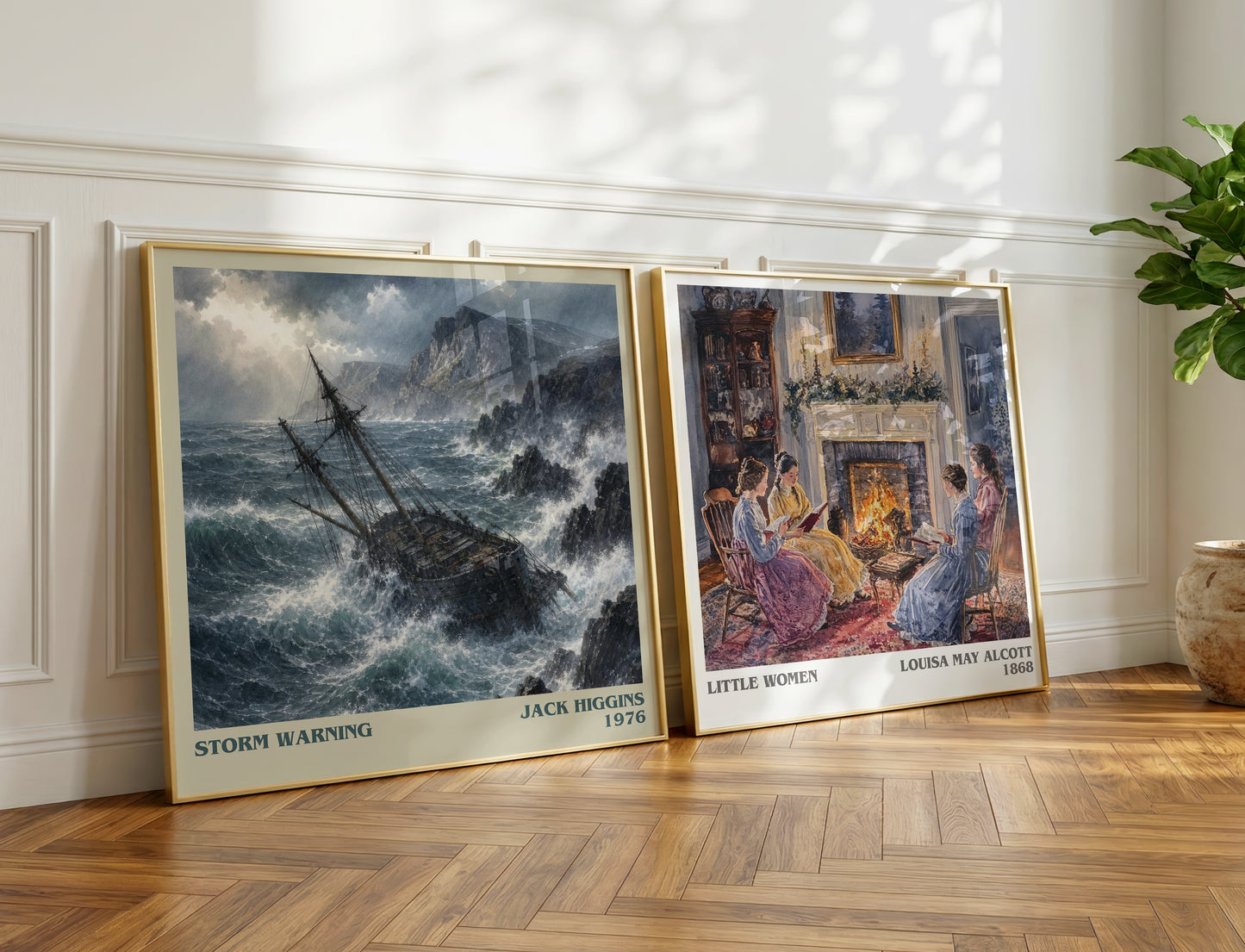 Storm Warning literary print on bookshelf – Jack Higgins fan gift