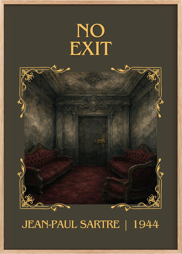 No Exit Classic Book Art Print by Jean-Paul Sartre