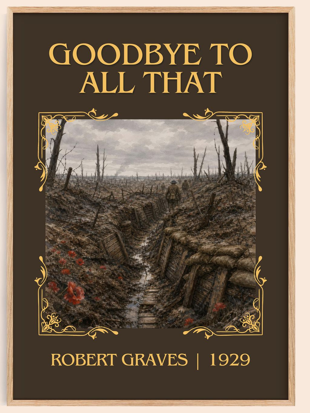 Goodbye to All That Classic Book Art Print by Robert Graves – book poster