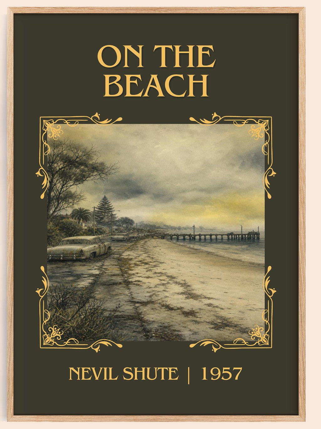 On the Beach Classic Book Art Print by Nevil Shute – book poster