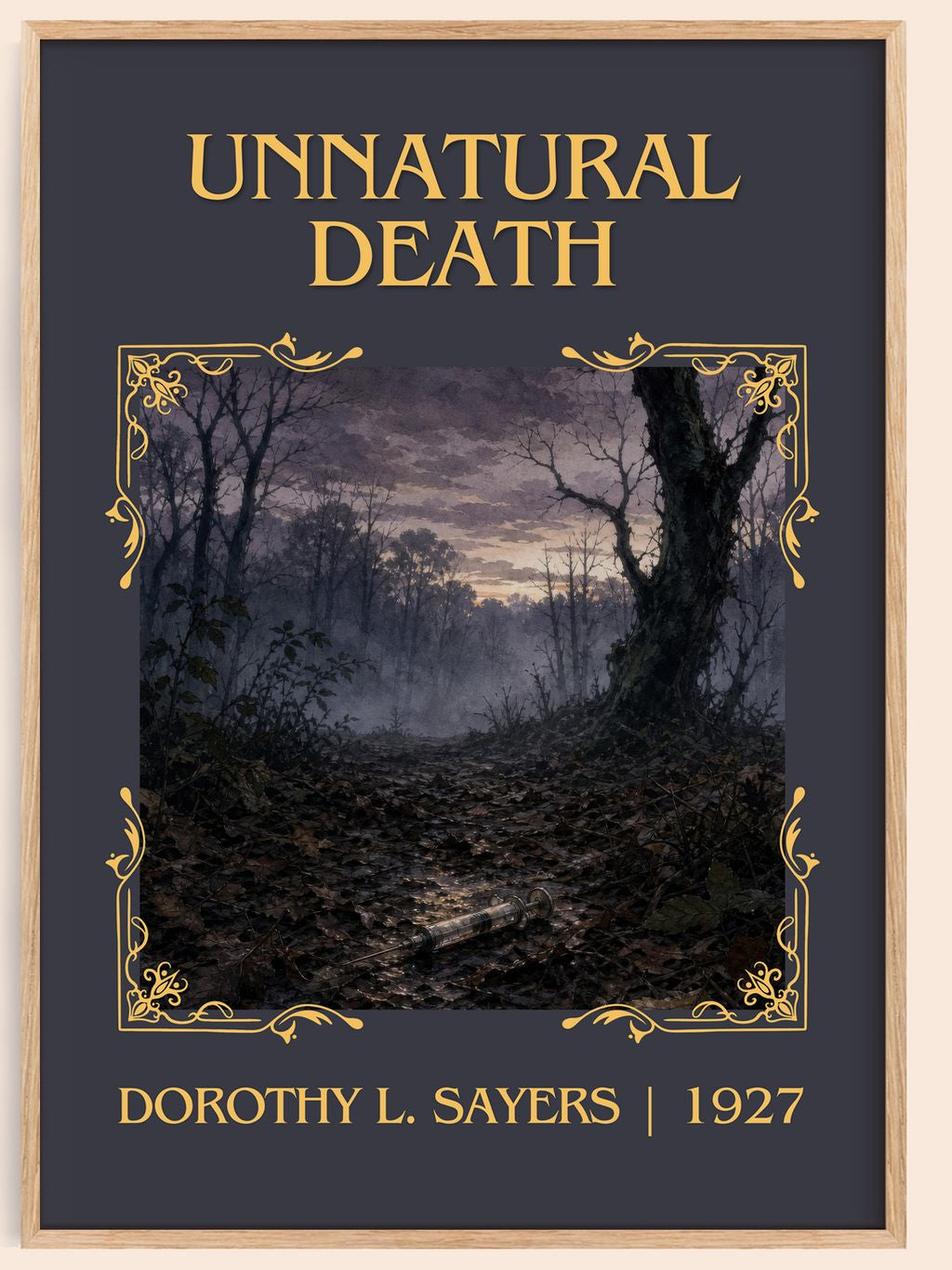 Unnatural Death Classic Book Art Print by Dorothy L. Sayers – book poster