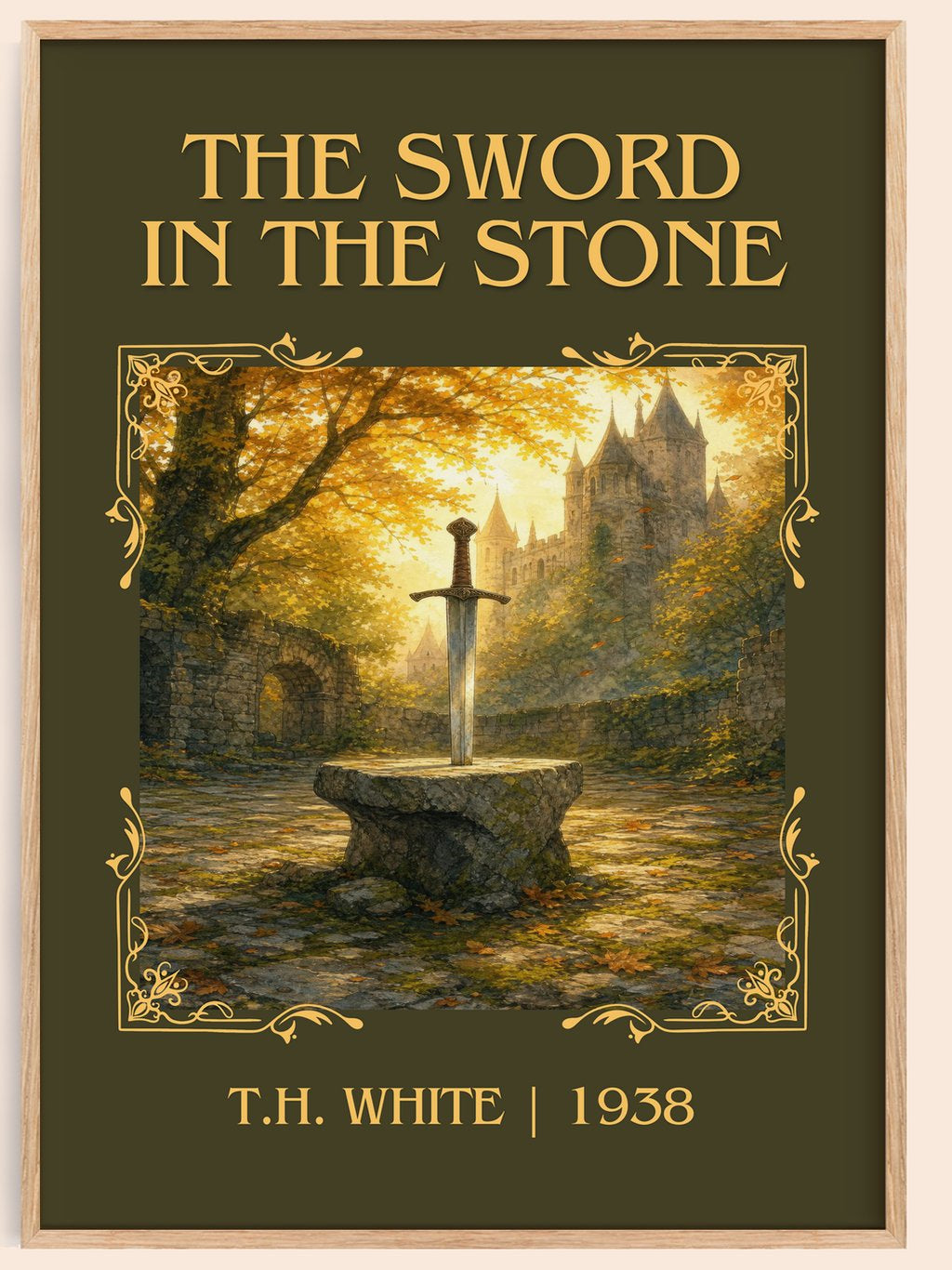 The Sword in the Stone Classic Book Art Print by T.H. White – book poster
