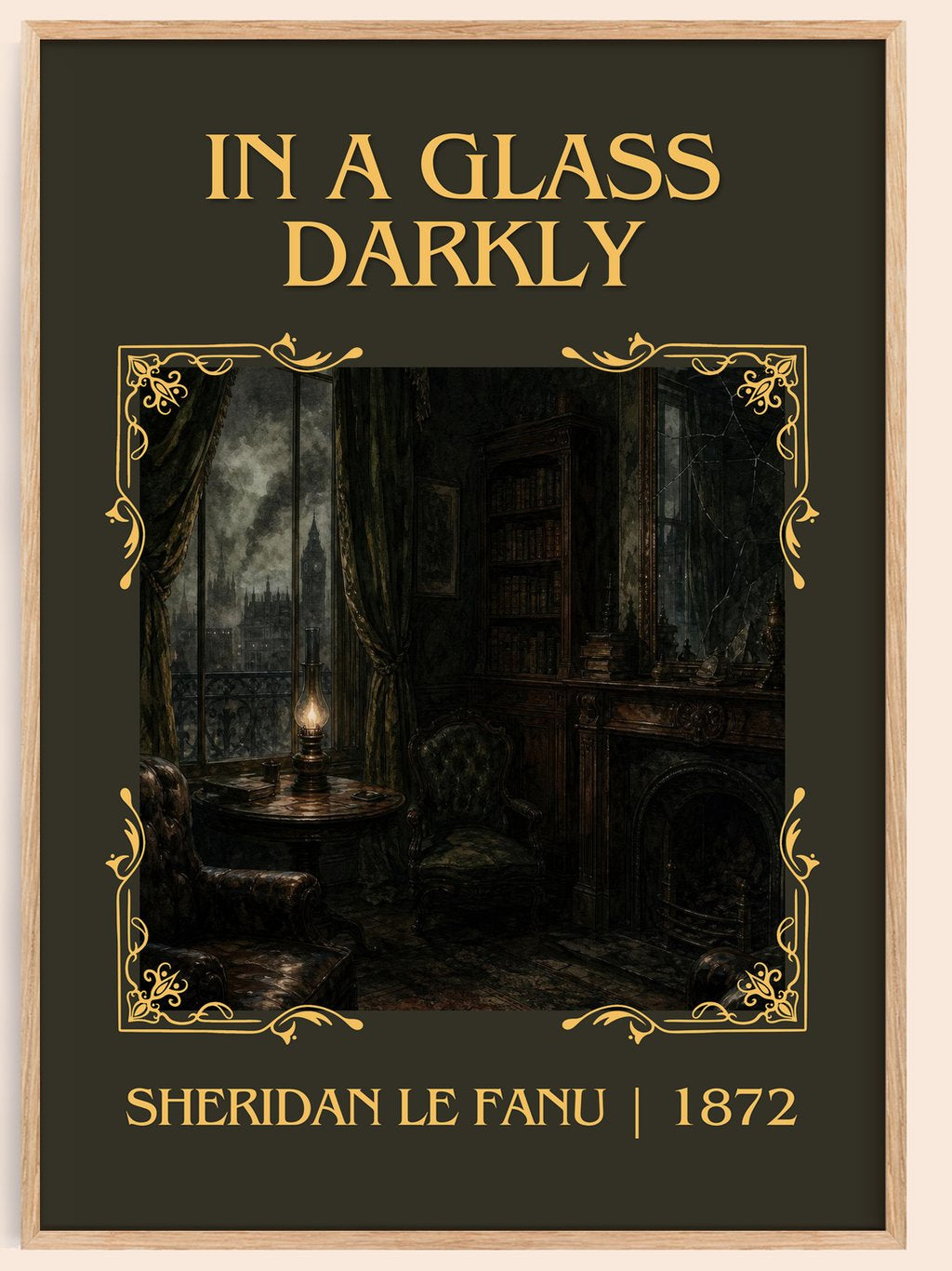 In a Glass Darkly Classic Book Art Print by Sheridan Le Fanu – book poster