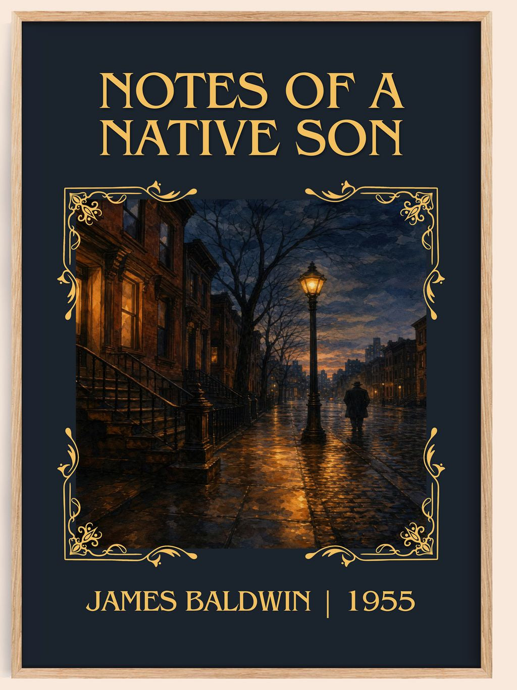 Notes of a Native Son Classic Book Art Print by James Baldwin – book poster