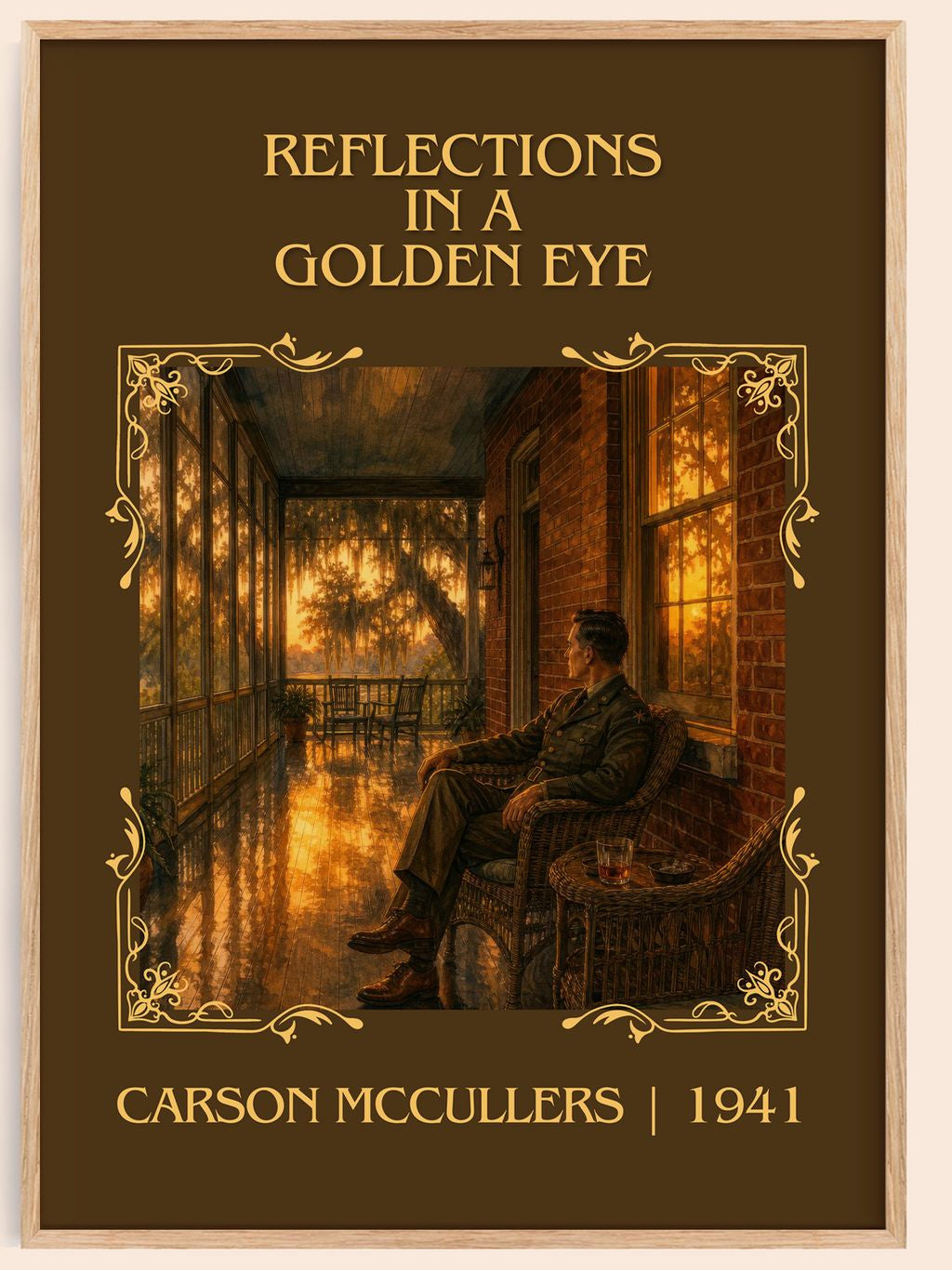 Reflections in a Golden Eye Classic Book Art Print by Carson McCullers – book poster