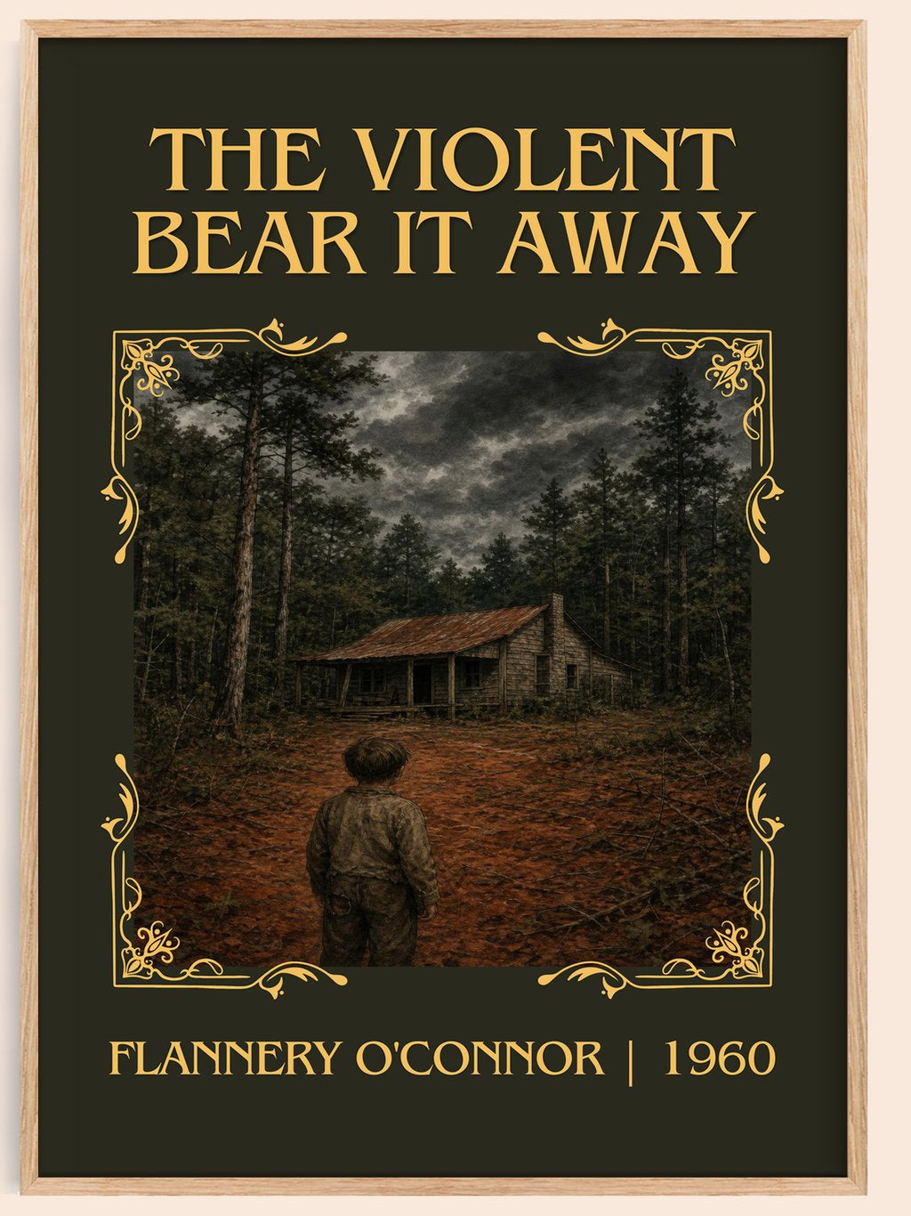 The Violent Bear It Away Classic Book Art Print by Flannery O'Connor – book poster