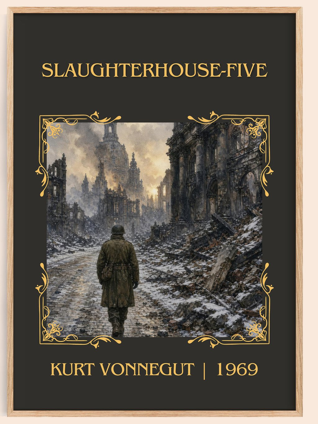 Slaughterhouse-Five Classic Book Art Print by Kurt Vonnegut – book poster