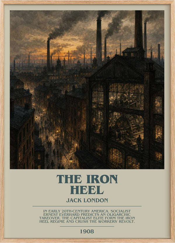 The Iron Heel Bookish Wall Art by Jack London
