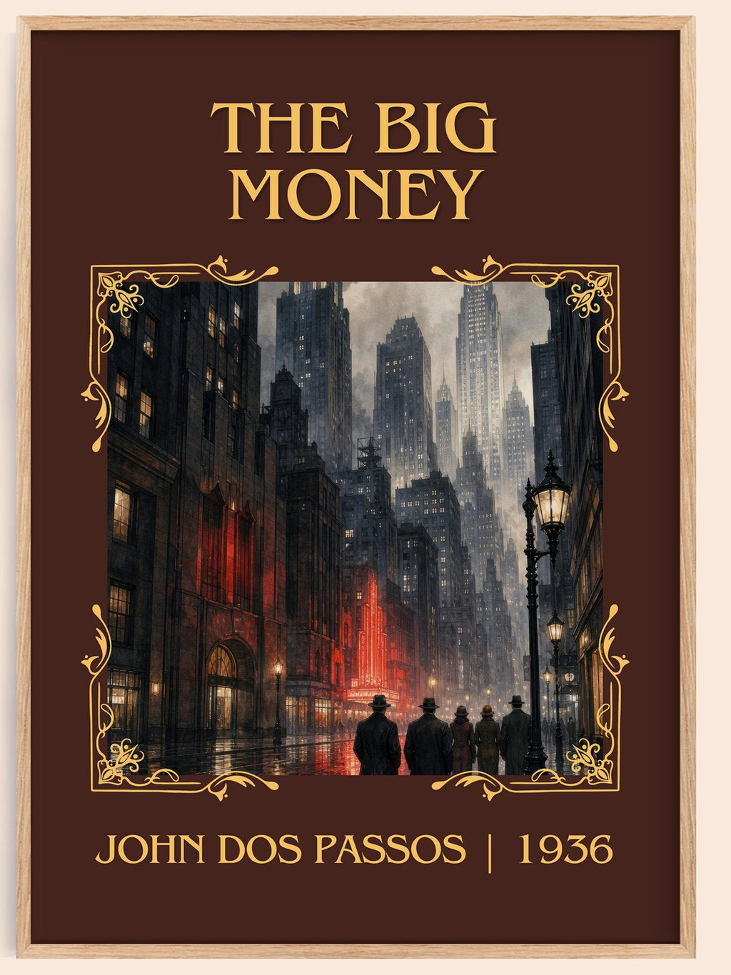 The Big Money Classic Book Art Print by John Dos Passos – book poster