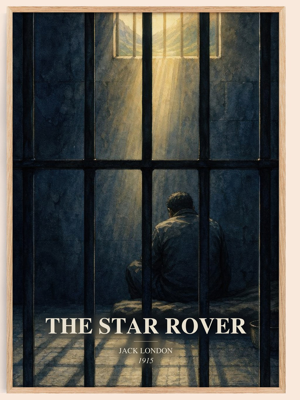 The Star Rover watercolour book poster by Jack London – framed literary art print