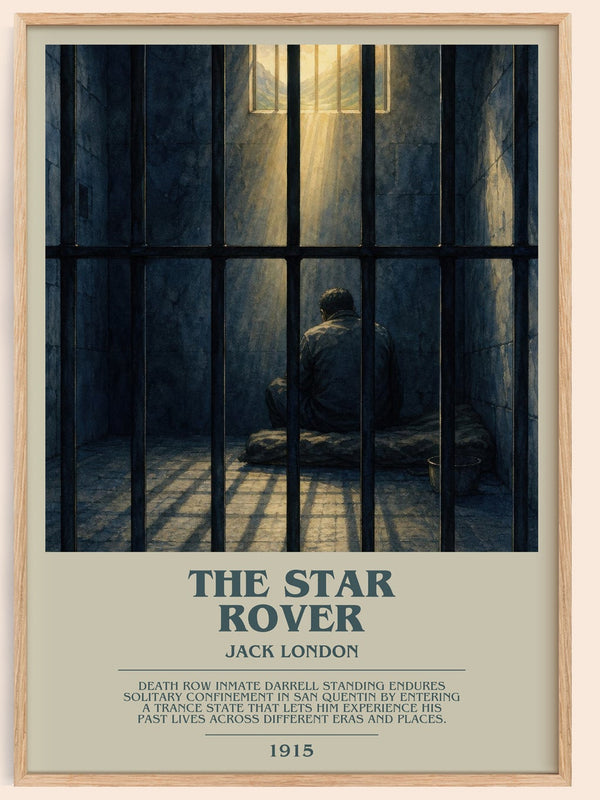 The Star Rover bookish book poster by Jack London – framed literary art print