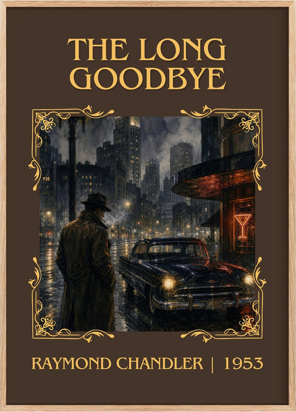 The Long Goodbye Classic Book Art Print by Raymond Chandler