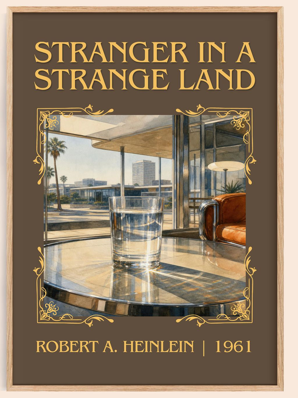 Stranger in a Strange Land Classic Book Art Print by R. Heinlein – book poster