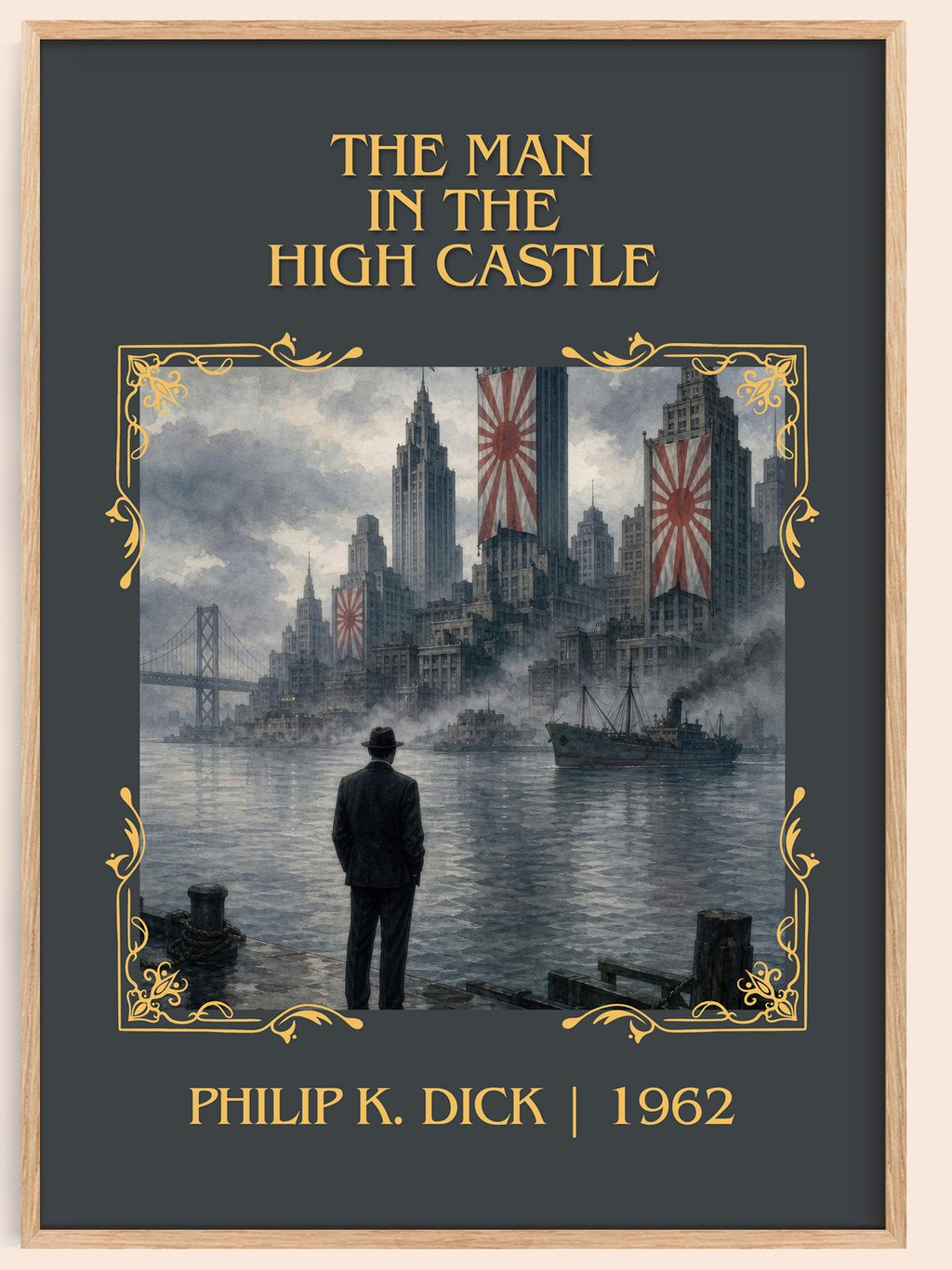 The Man in the High Castle Classic Book Art Print by Philip K. Dick – book poster