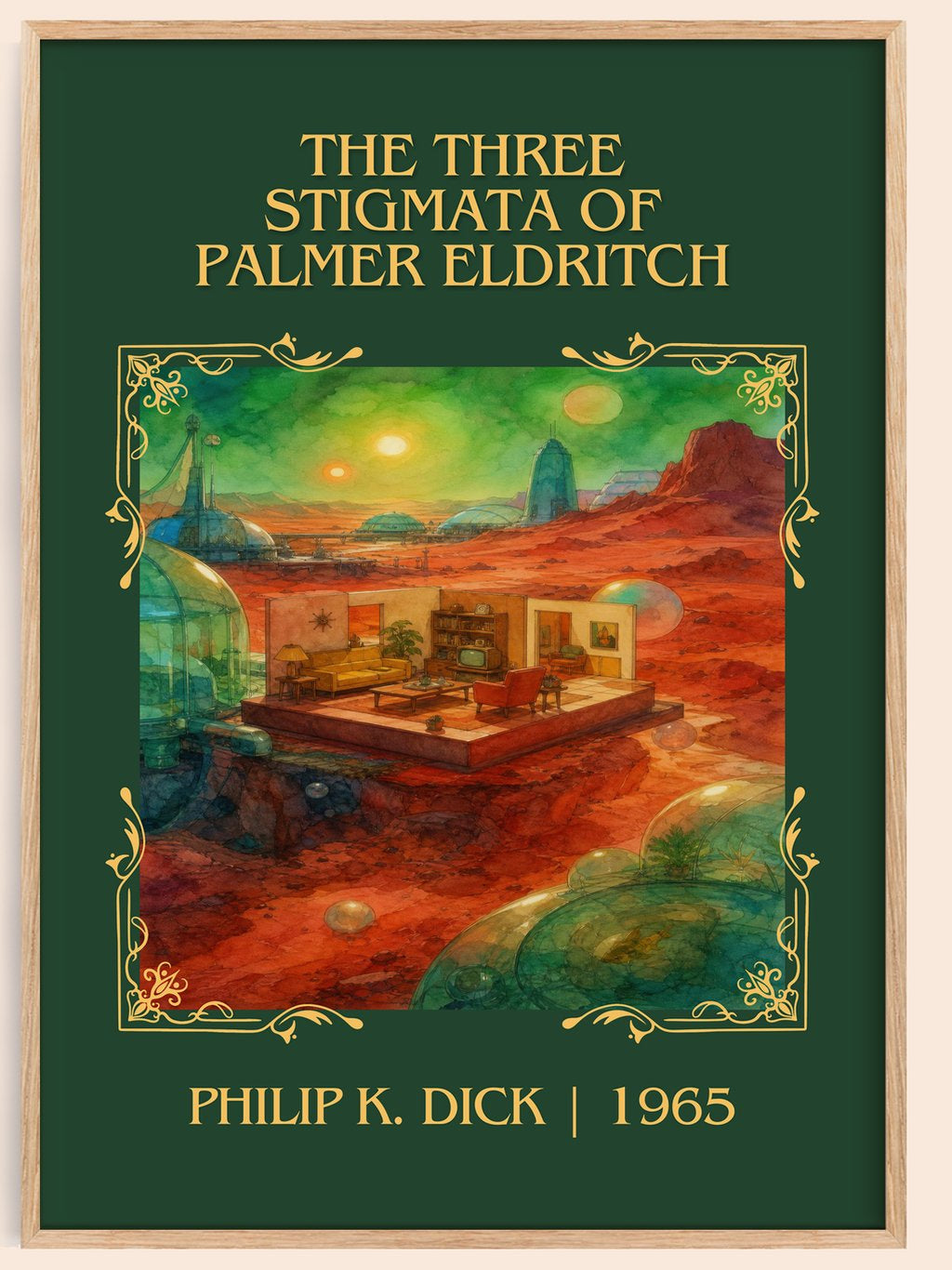 Three Stigmata of Palmer Eldritch Classic Book Art Print by P. Dick – book poster