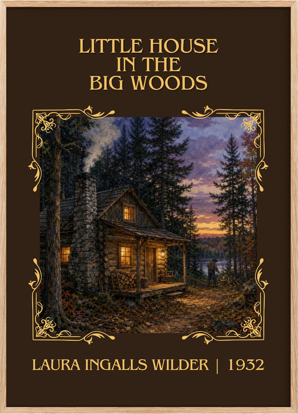 Little House in the Big Woods Classic Book Art Print by L. Wilder