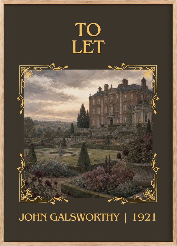 To Let Classic Book Art Print by John Galsworthy